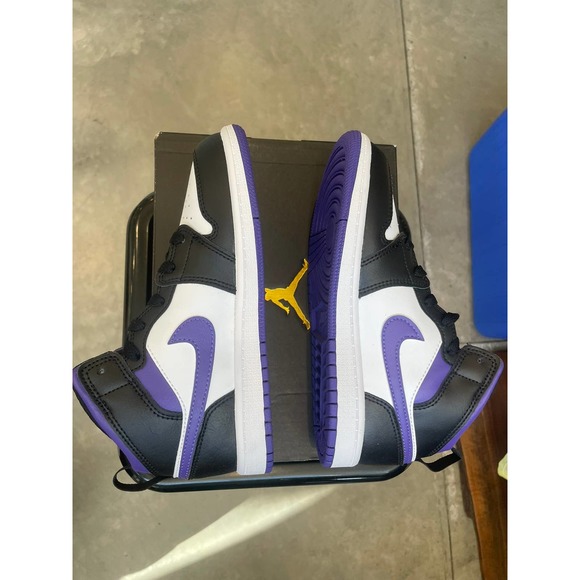 Jordan 1 Mid Dark Iris SZ 2.5 - Picture 6 of 9